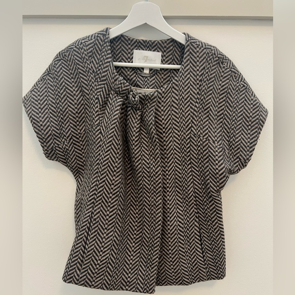 7 For All Mankind Short Sleeve Jacket - Picture 1 of 3